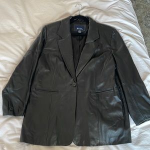 Denim & Co 100% Leather Jacket EXCELLENT condition